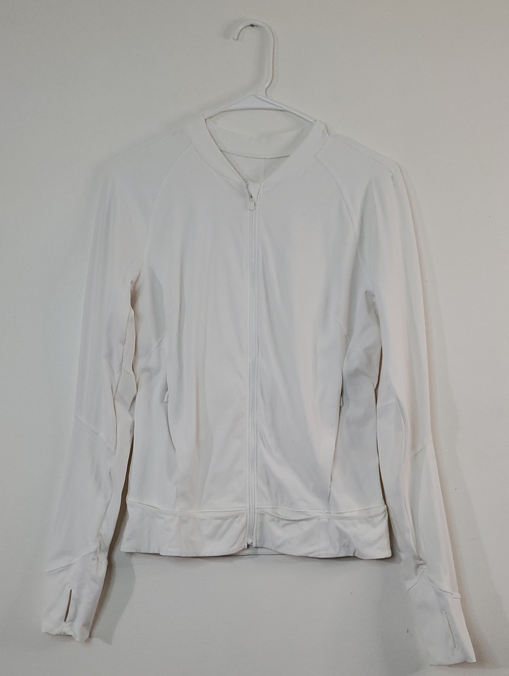 Lululemon Nulux UVP White Full-Zip Lightweight Run Jacket Size 6